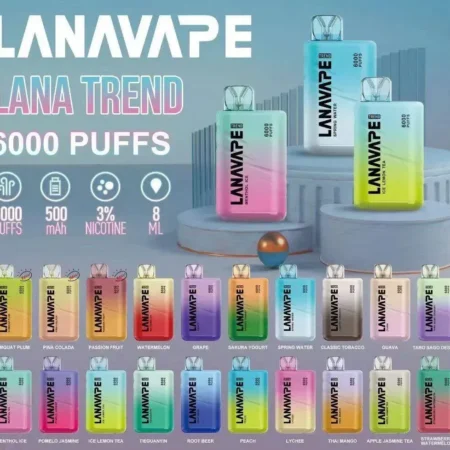 LANA 6000口 一次性拋棄式電子煙 LANA TREND 6000 PUFFS 台灣現貨 711到付